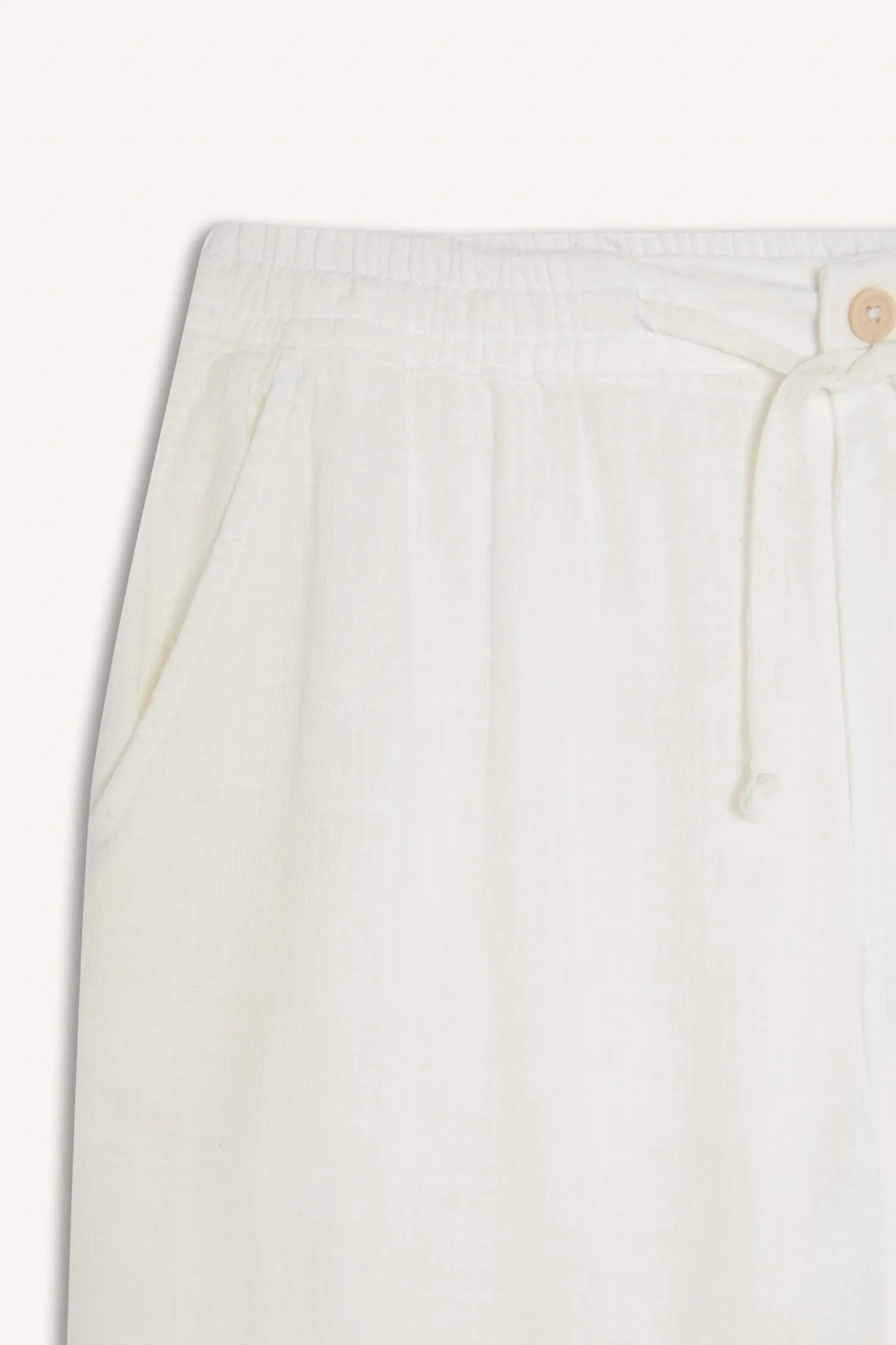 100% Cotton Summer Waisty Strap-on Jogger Pants Slim Fit Fit Fit Fit Fit With Flat Leg Pocket