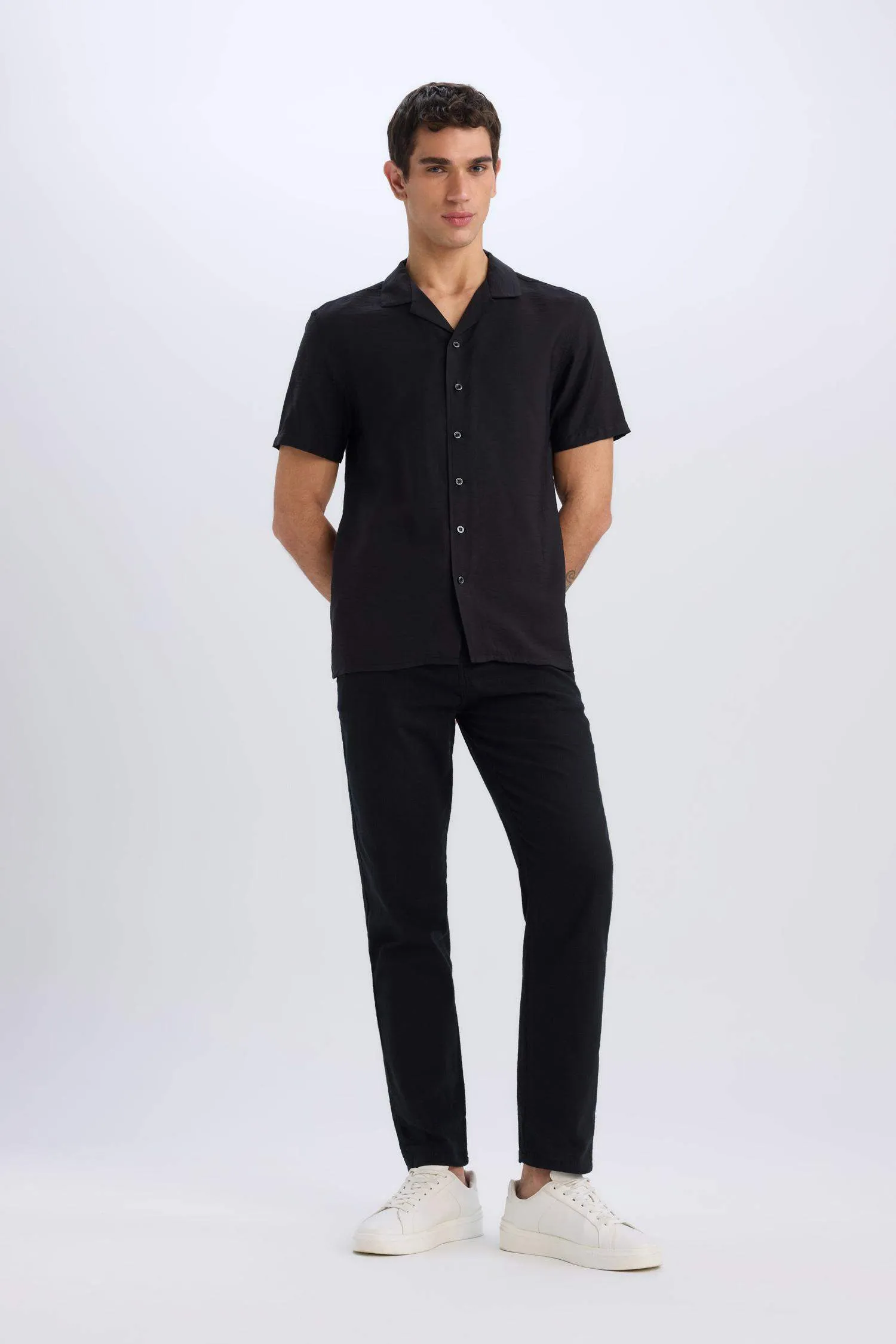 100% Cotton Summer Waisty Strap-on Jogger Pants Slim Fit Fit Fit Fit Fit With Flat Leg Pocket