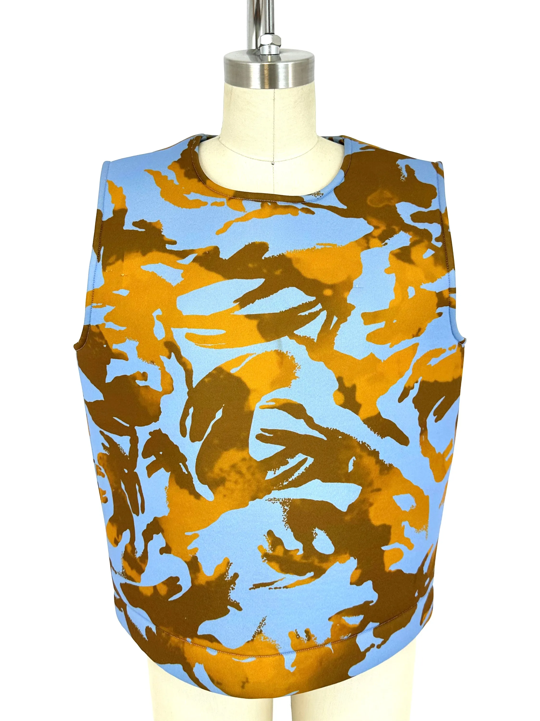 2015 Acne Studios Neoprene Camouflage Top