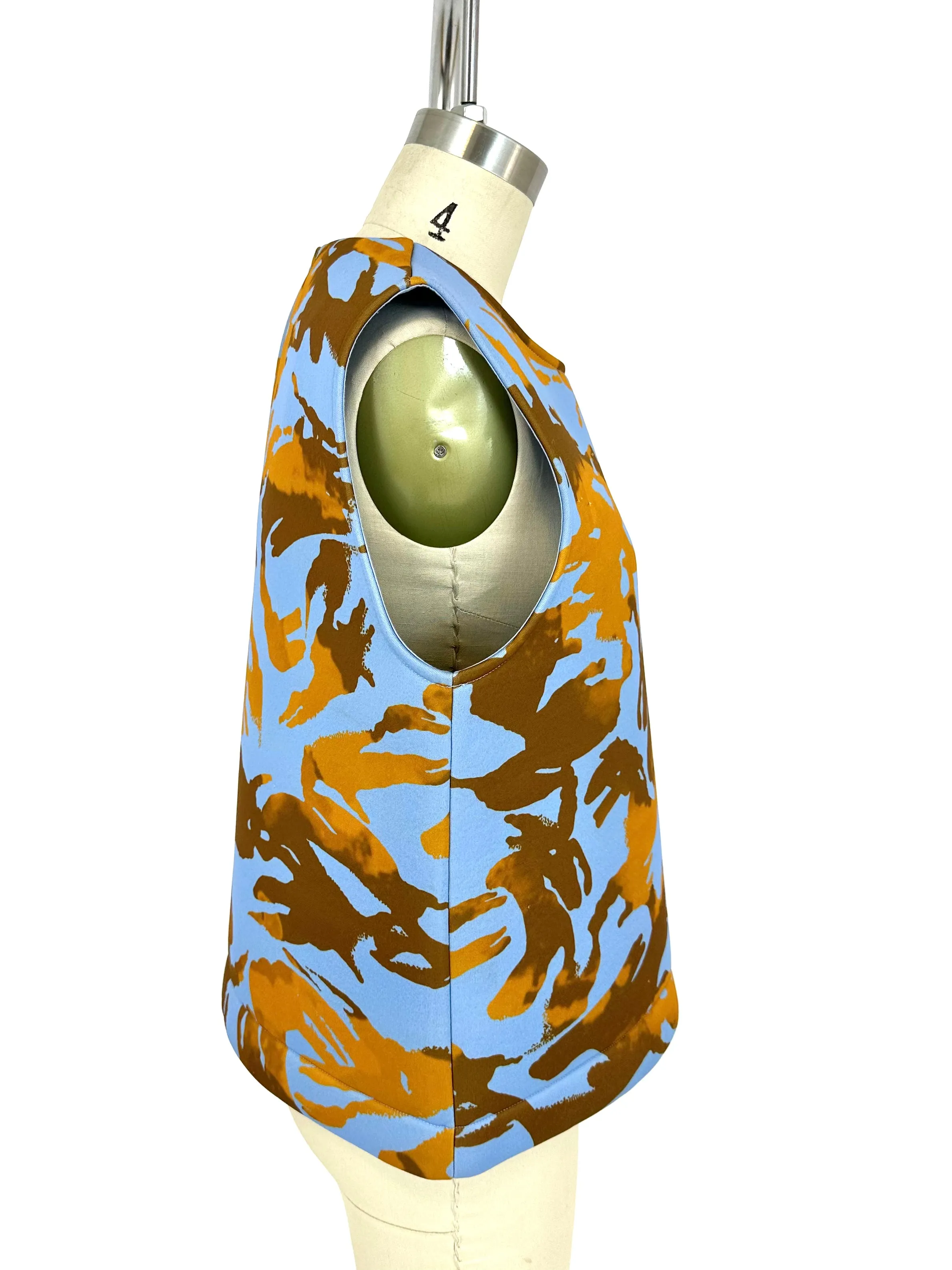 2015 Acne Studios Neoprene Camouflage Top