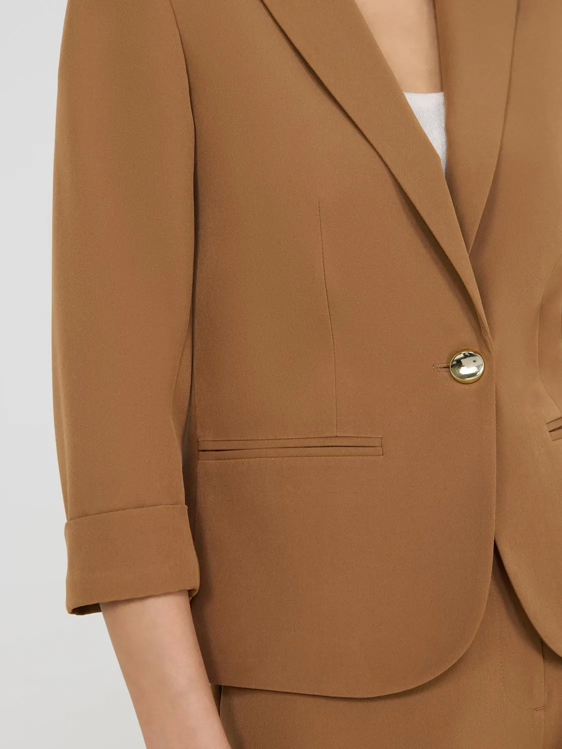 3/4 Cuffed Sleeve Blazer