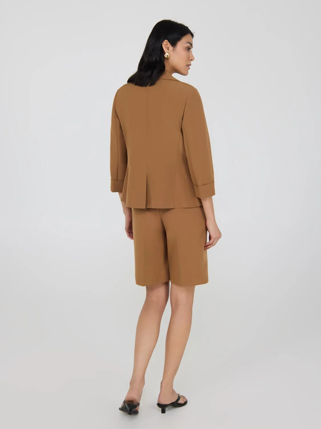 3/4 Cuffed Sleeve Blazer