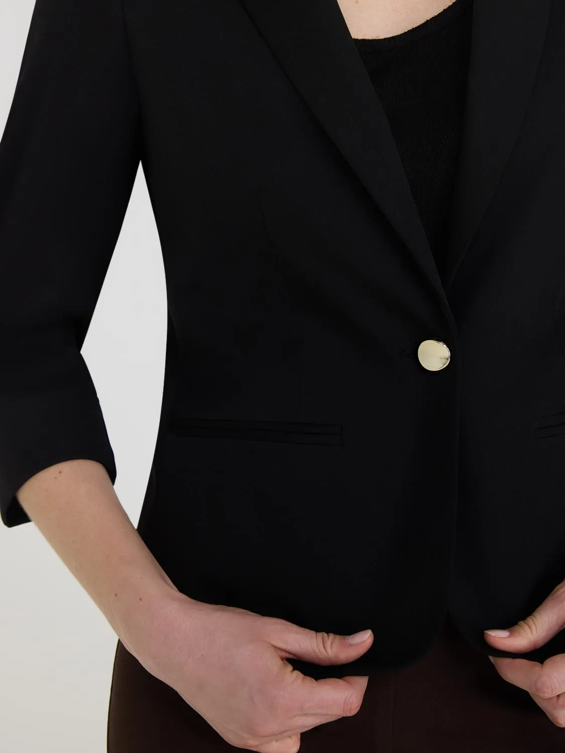 3/4 Cuffed Sleeve Blazer