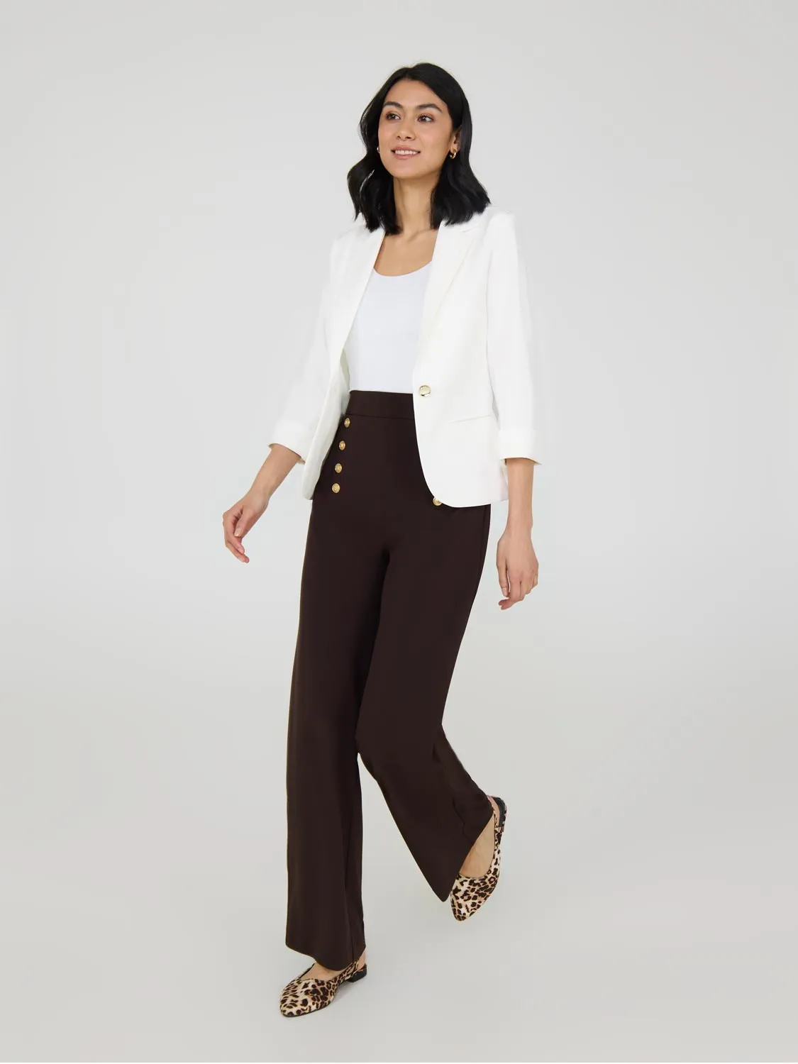 3/4 Cuffed Sleeve Blazer