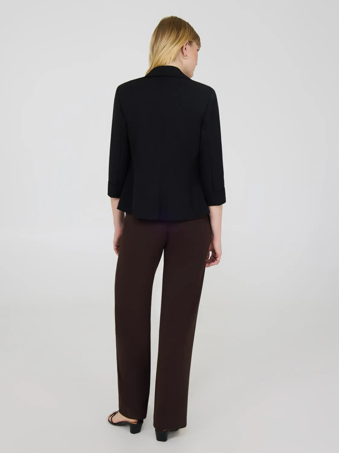 3/4 Cuffed Sleeve Blazer