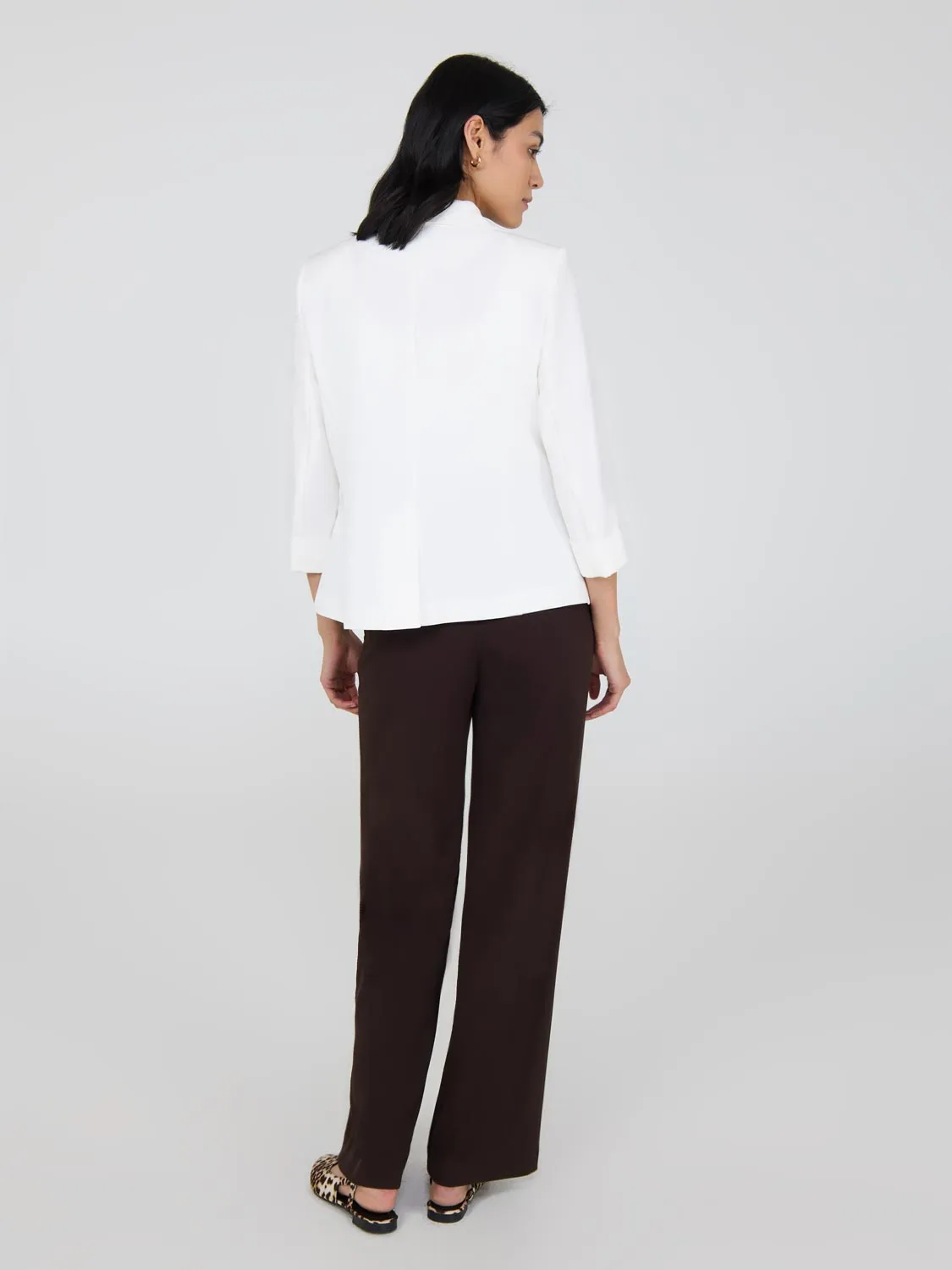 3/4 Cuffed Sleeve Blazer