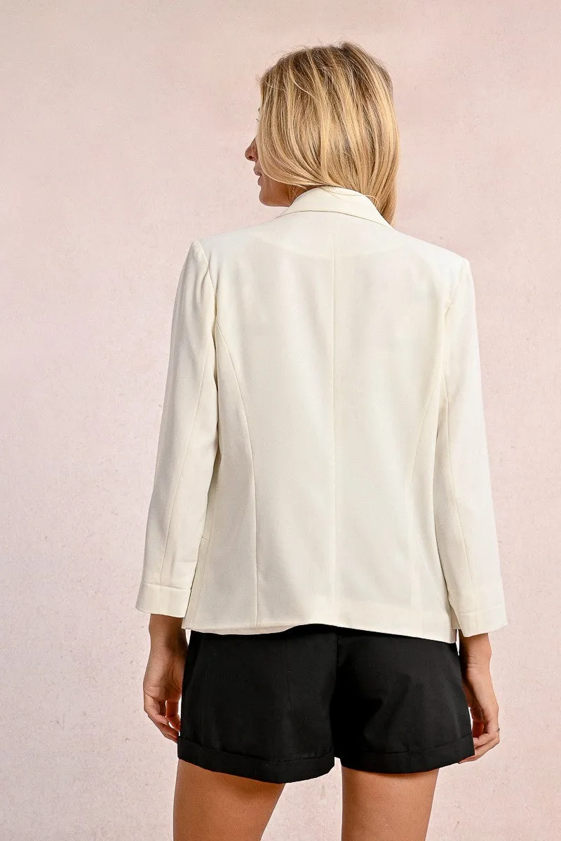 3/4 SLEEVE BLAZER