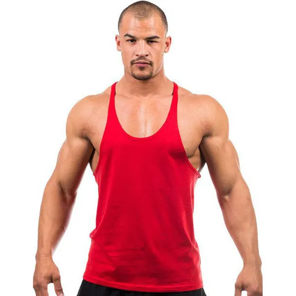 7 Colors Men Active Casual Tops Tees Sleeveless O-Neck Tops Loose Black White Gray Tops KH659468