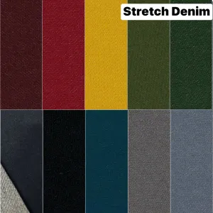 90CM STEEL BLUE REMNANT HYBRID 4 WAY STRETCH DENIM