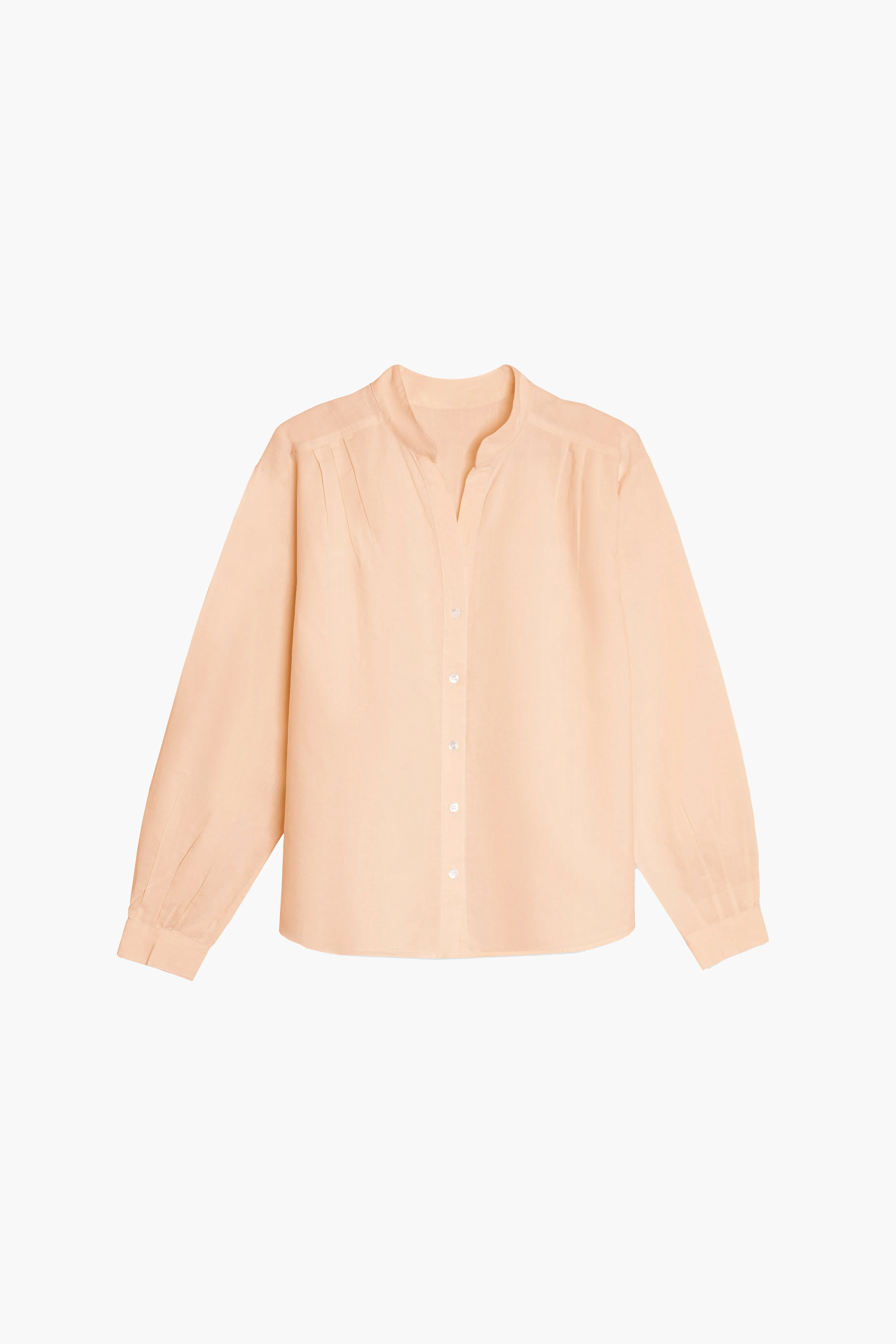 Akhen Pleated Shoulder Button Up