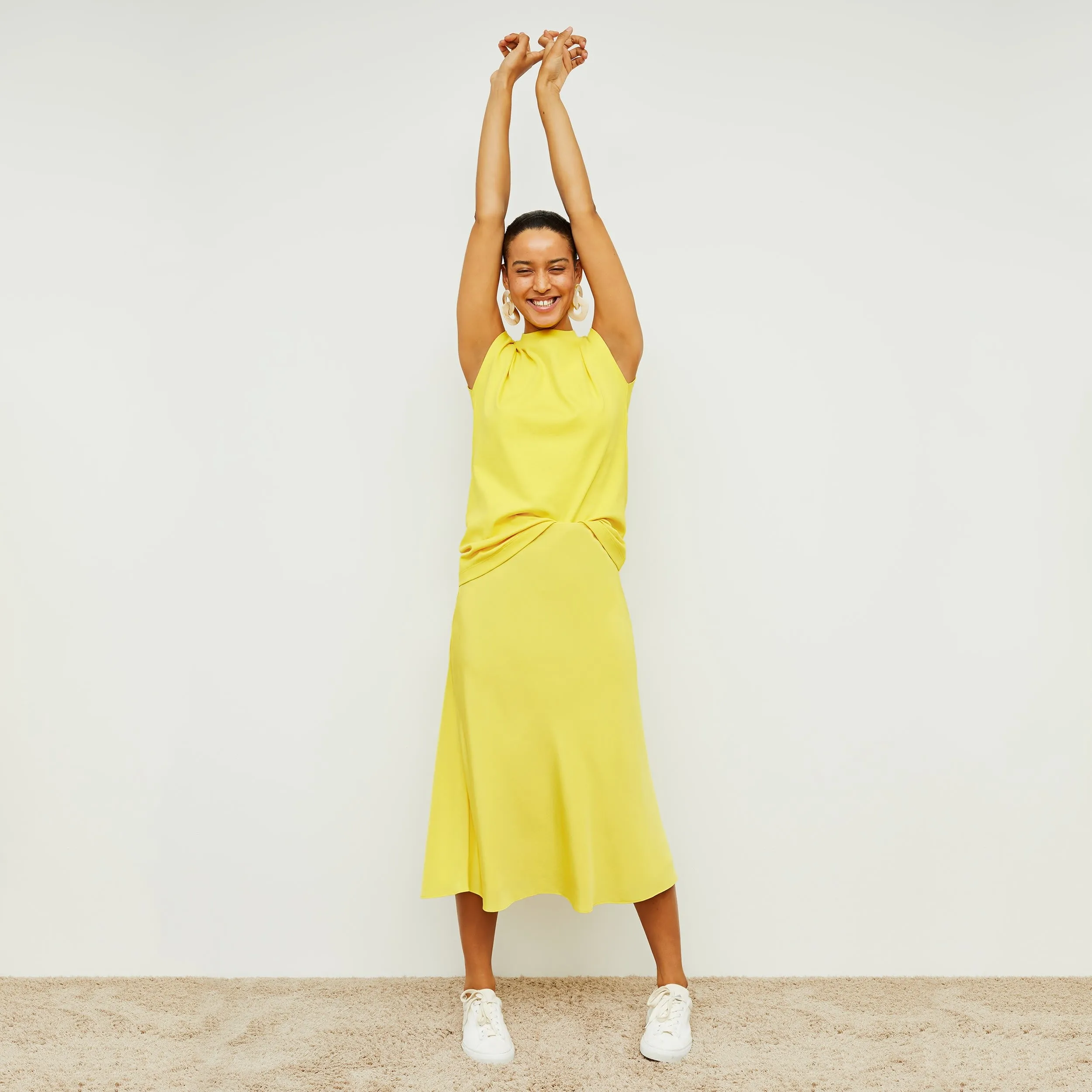 Alina Muscle Tee - Pima Cotton :: Sunshine