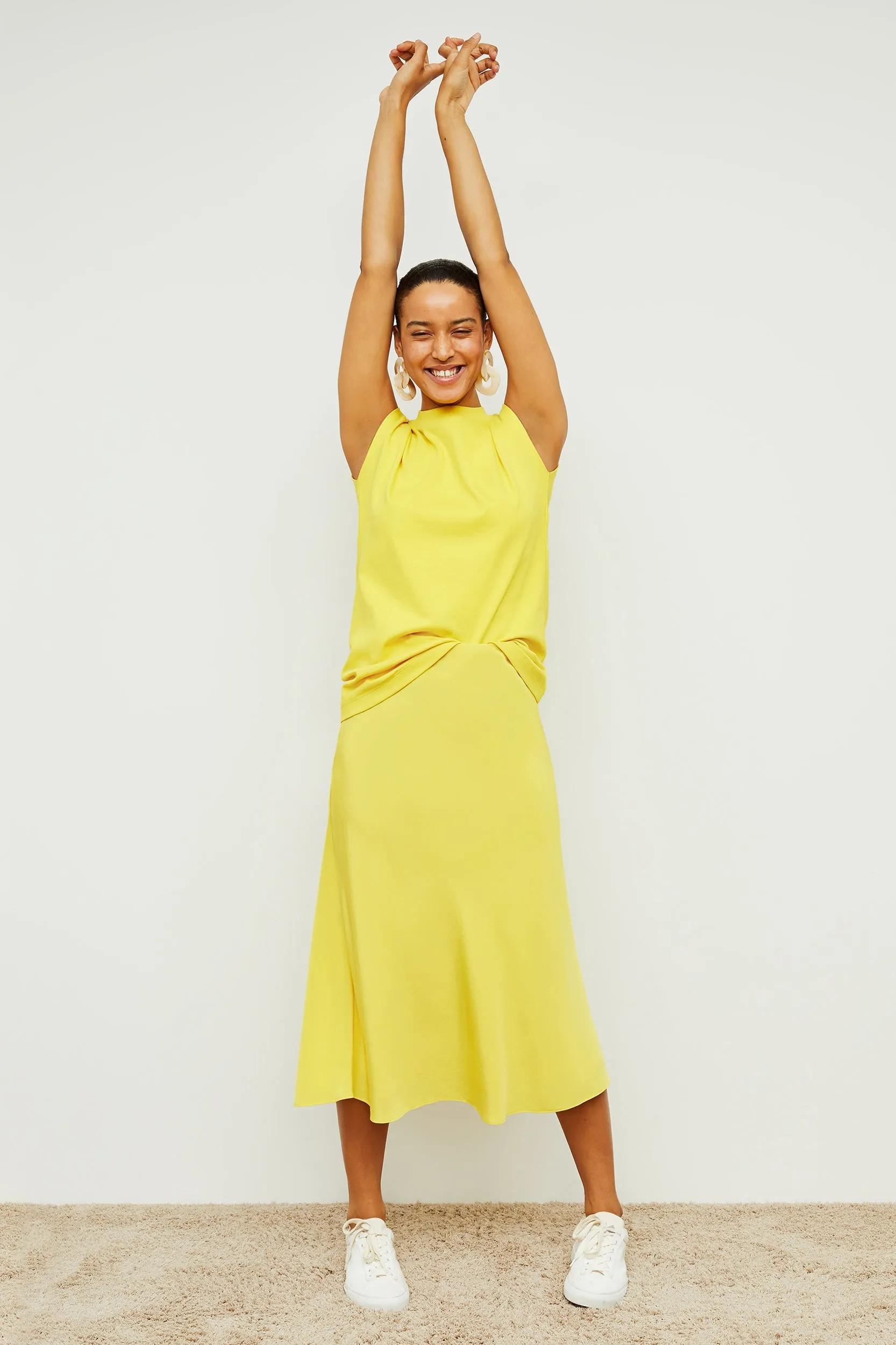 Alina Muscle Tee - Pima Cotton :: Sunshine