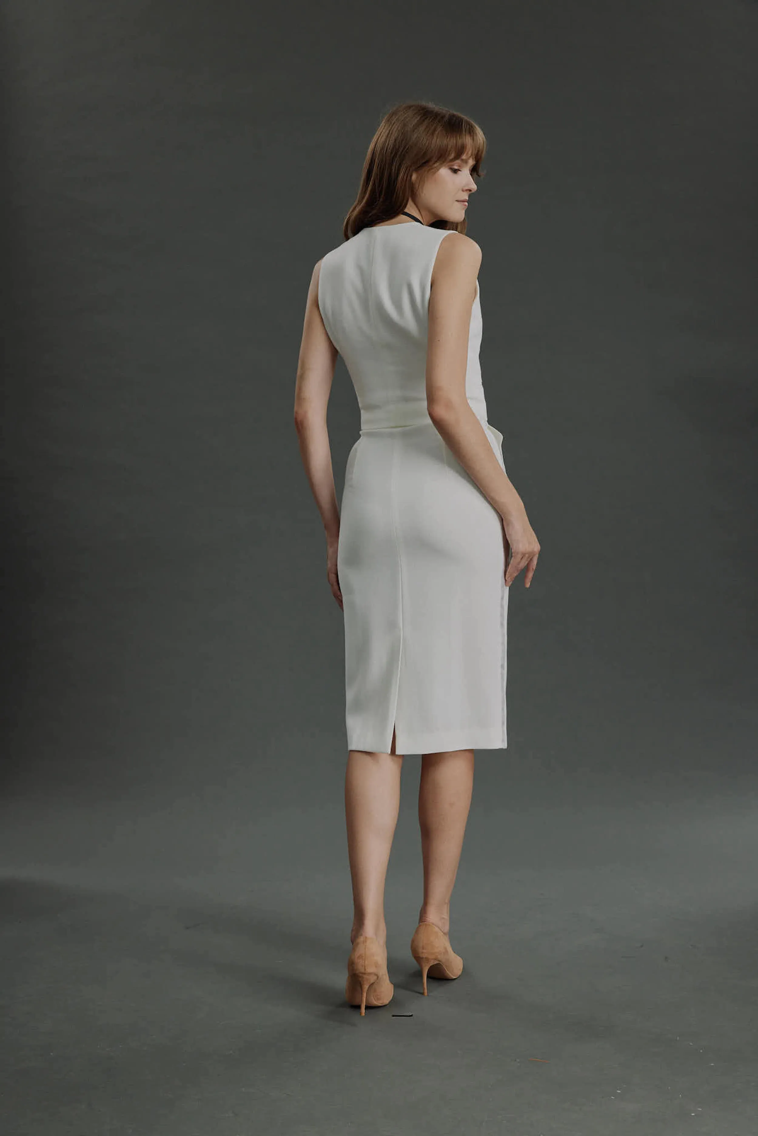 Almeirim - Limited Edition Skirt - Pencil skirt in wool crepe
