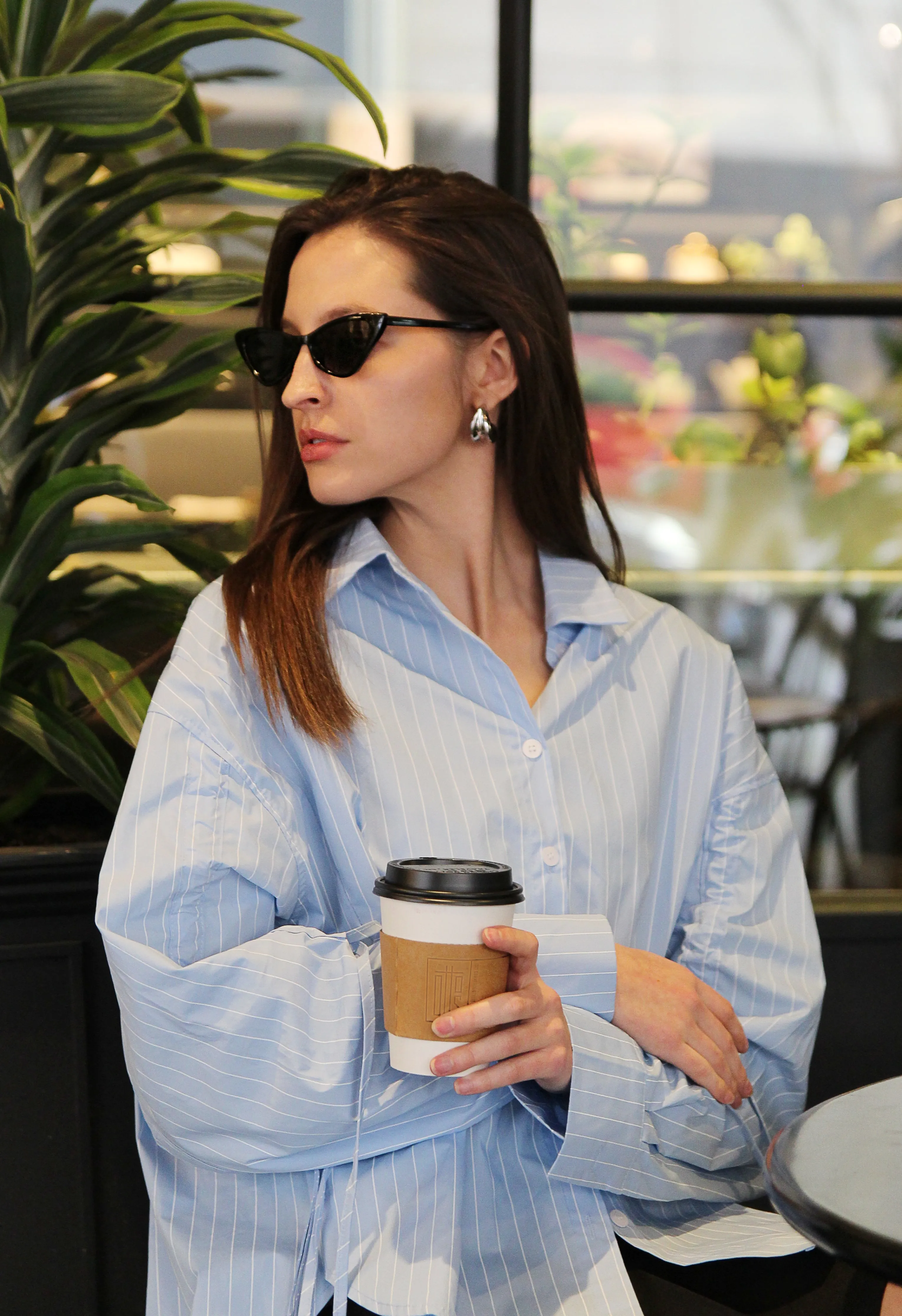 Arden Button Down In Blue Stripe