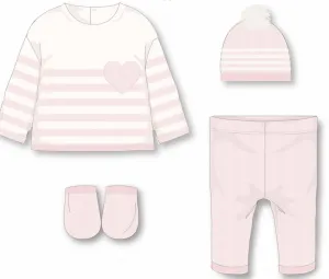 Baby Pink heart knitted box set- Rock a bye baby