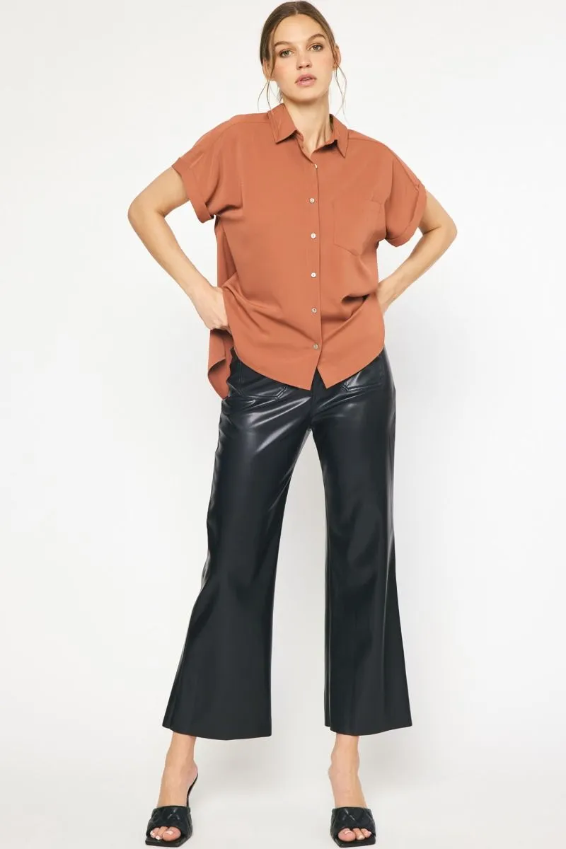 Back Roads Button Down Top