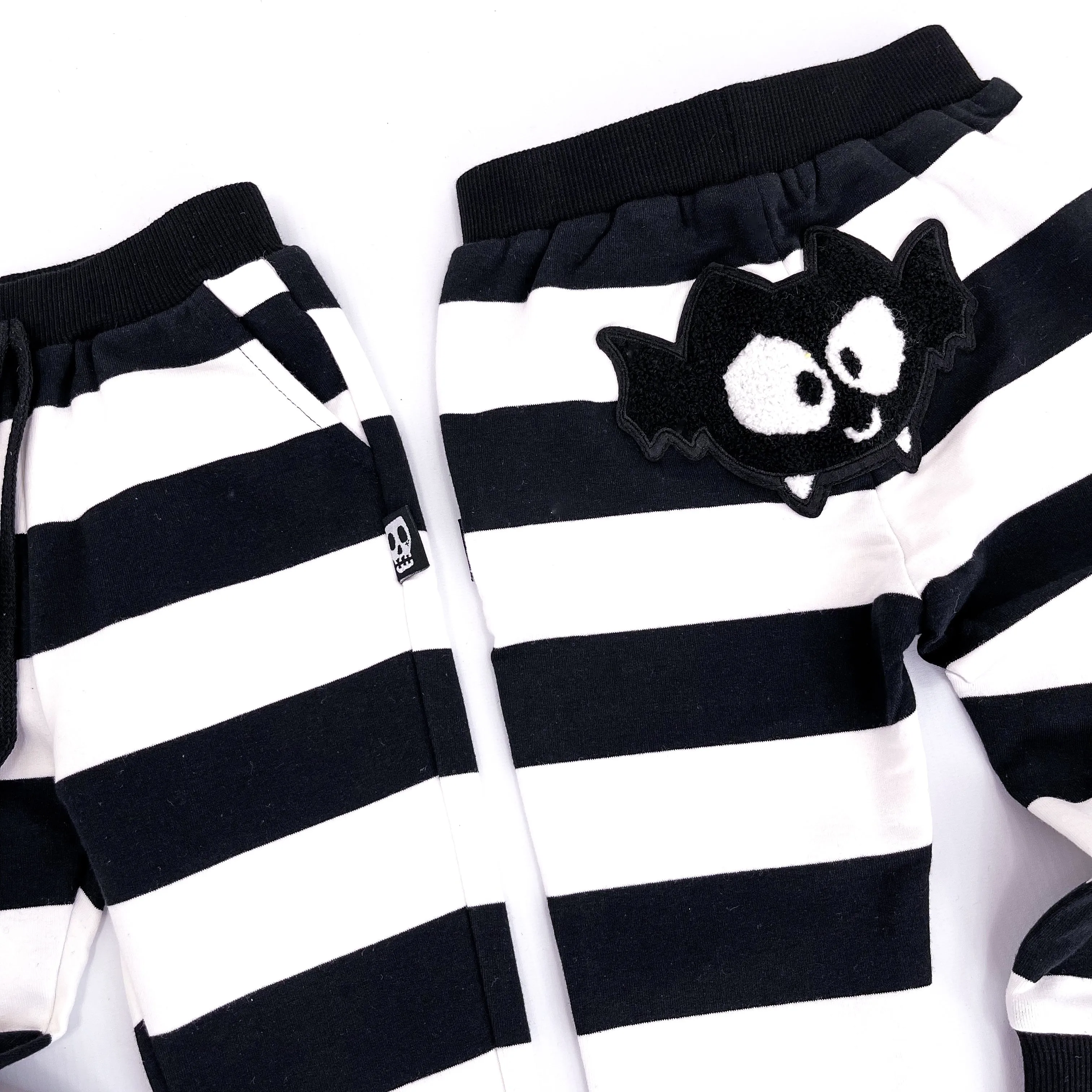 BAT PATCH STRIPE JOGGERS