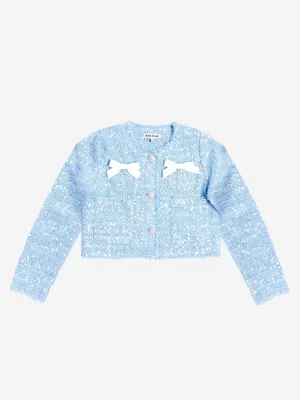 BCBG Girls Tweed Jacket in Blue