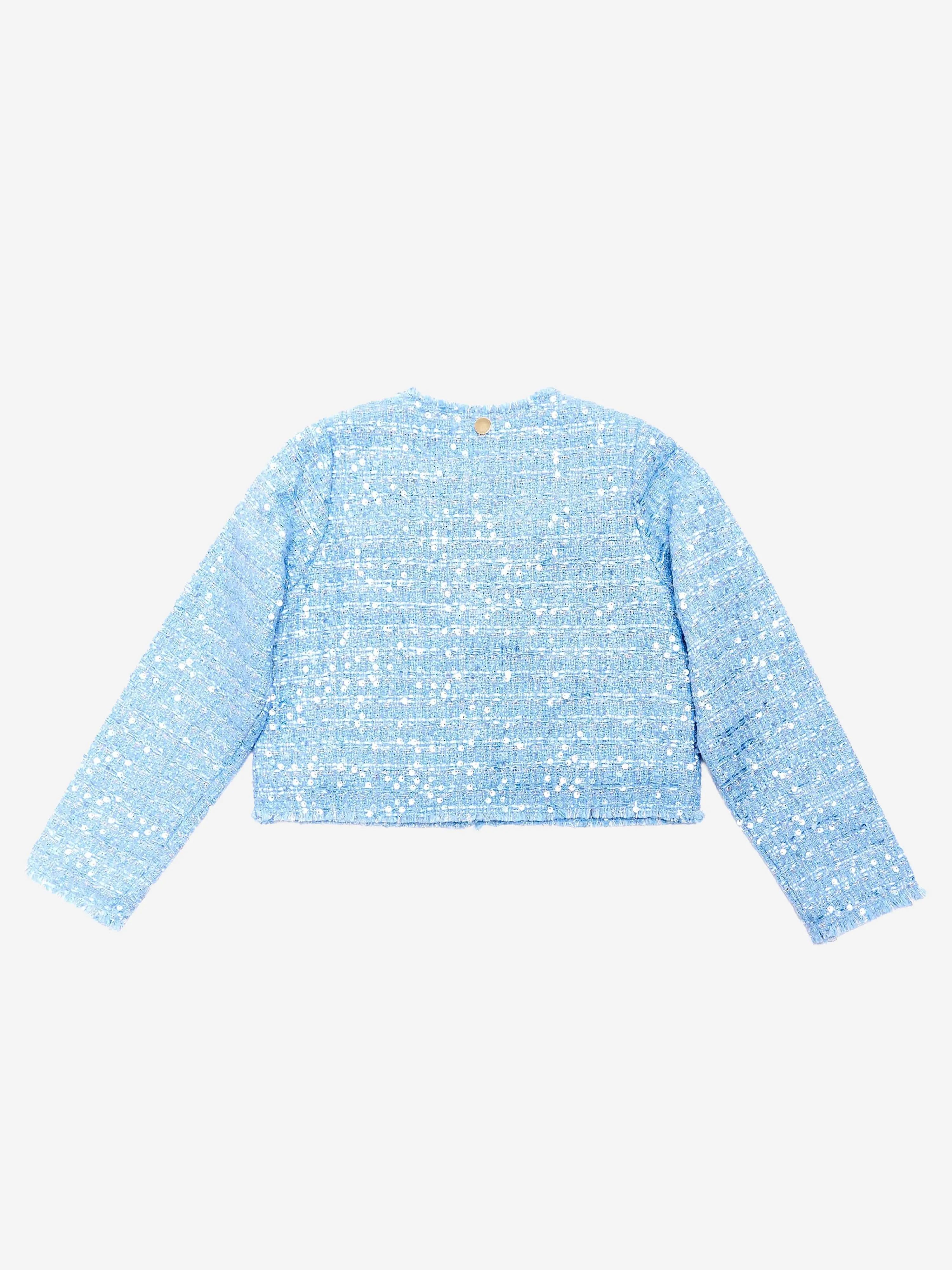 BCBG Girls Tweed Jacket in Blue