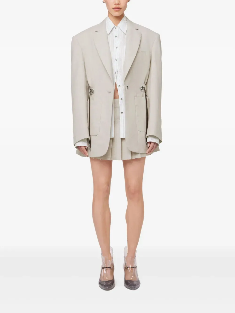 Beige Wool Blazer