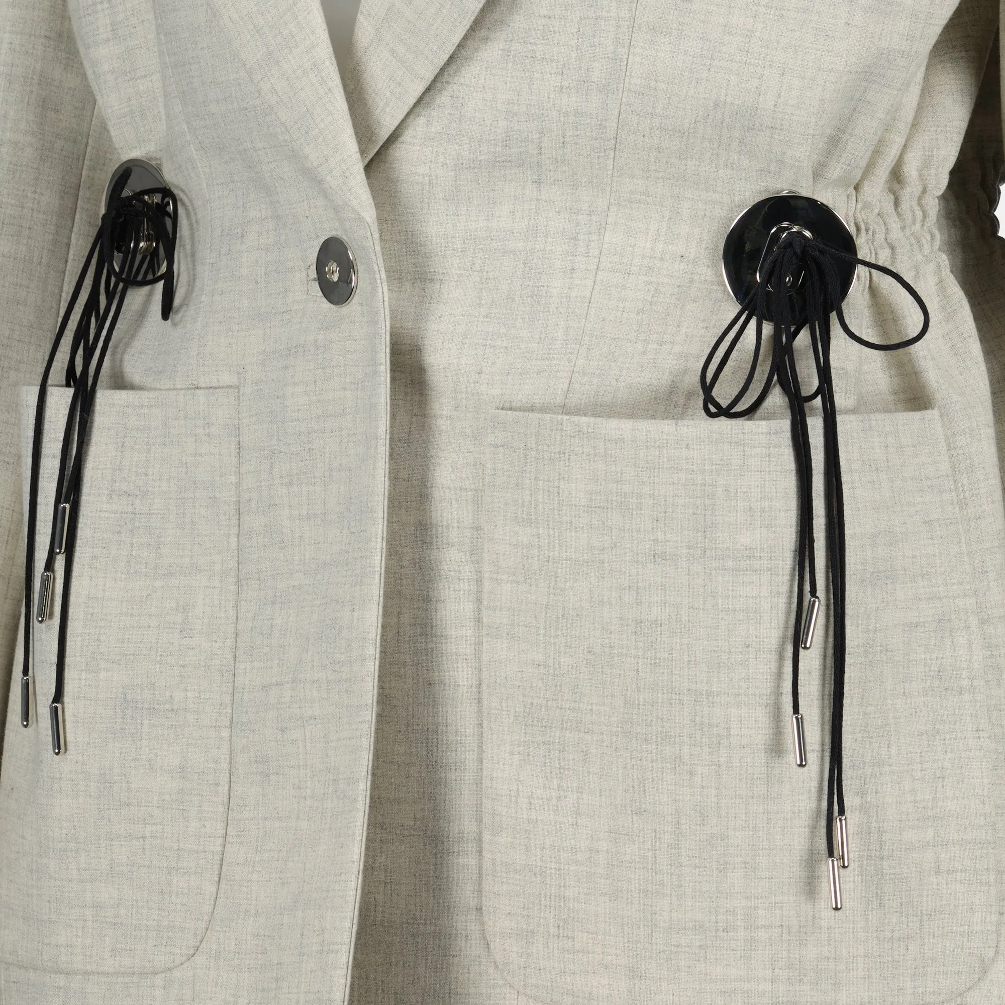 Beige Wool Blazer
