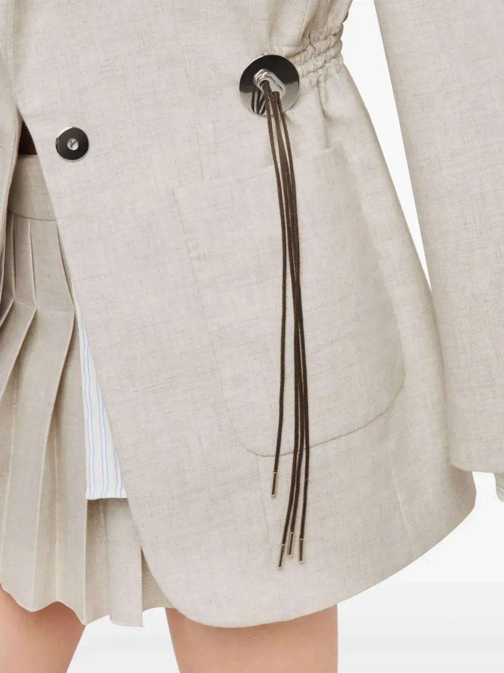 Beige Wool Blazer