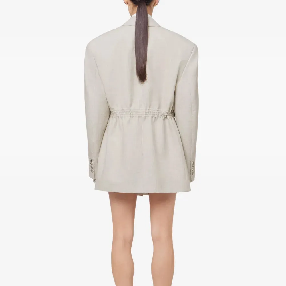 Beige Wool Blazer