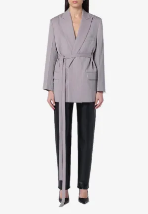 Belted Wool Blazer