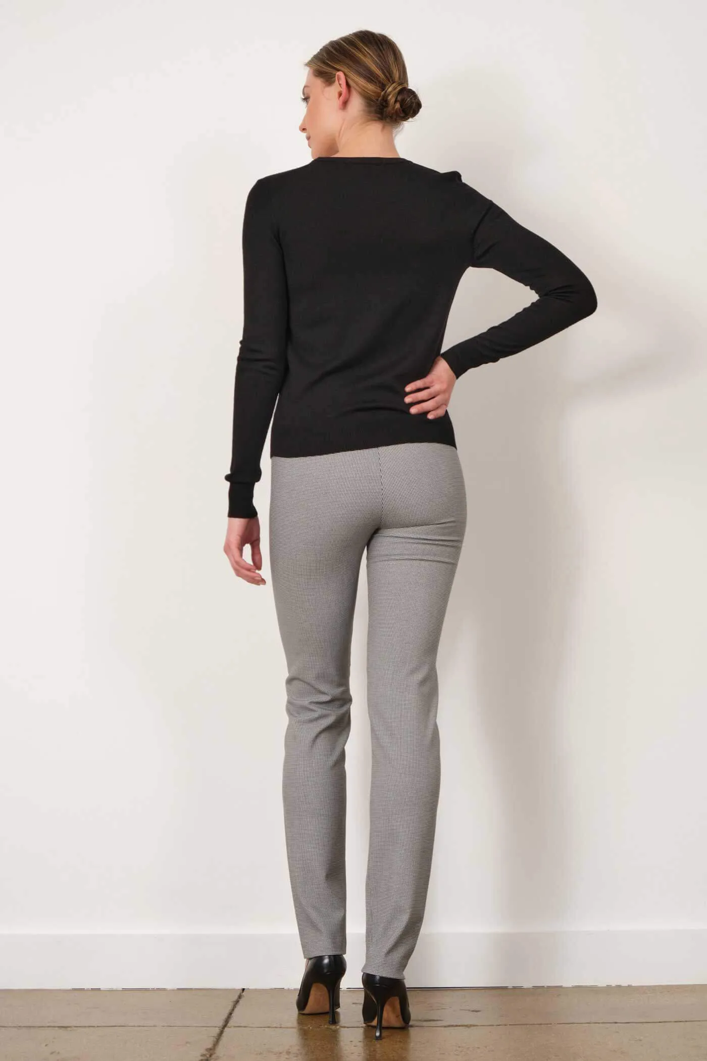 BILLY Houndstooth Grey