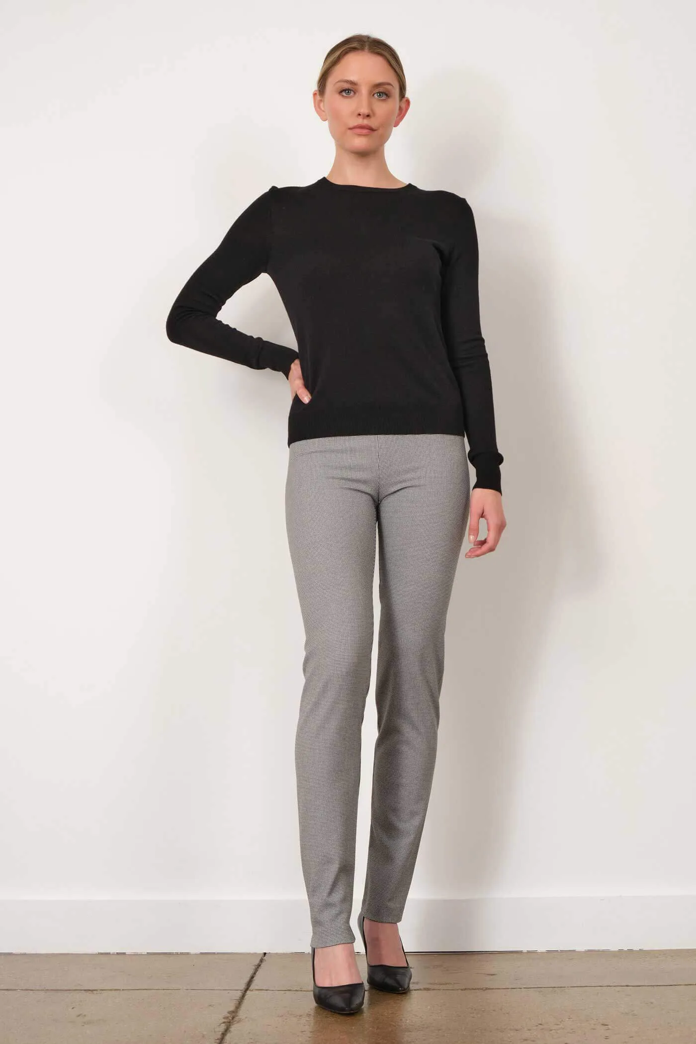 BILLY Houndstooth Grey