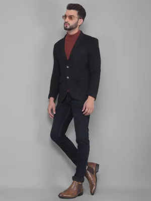 Black Single Breasted Blazer