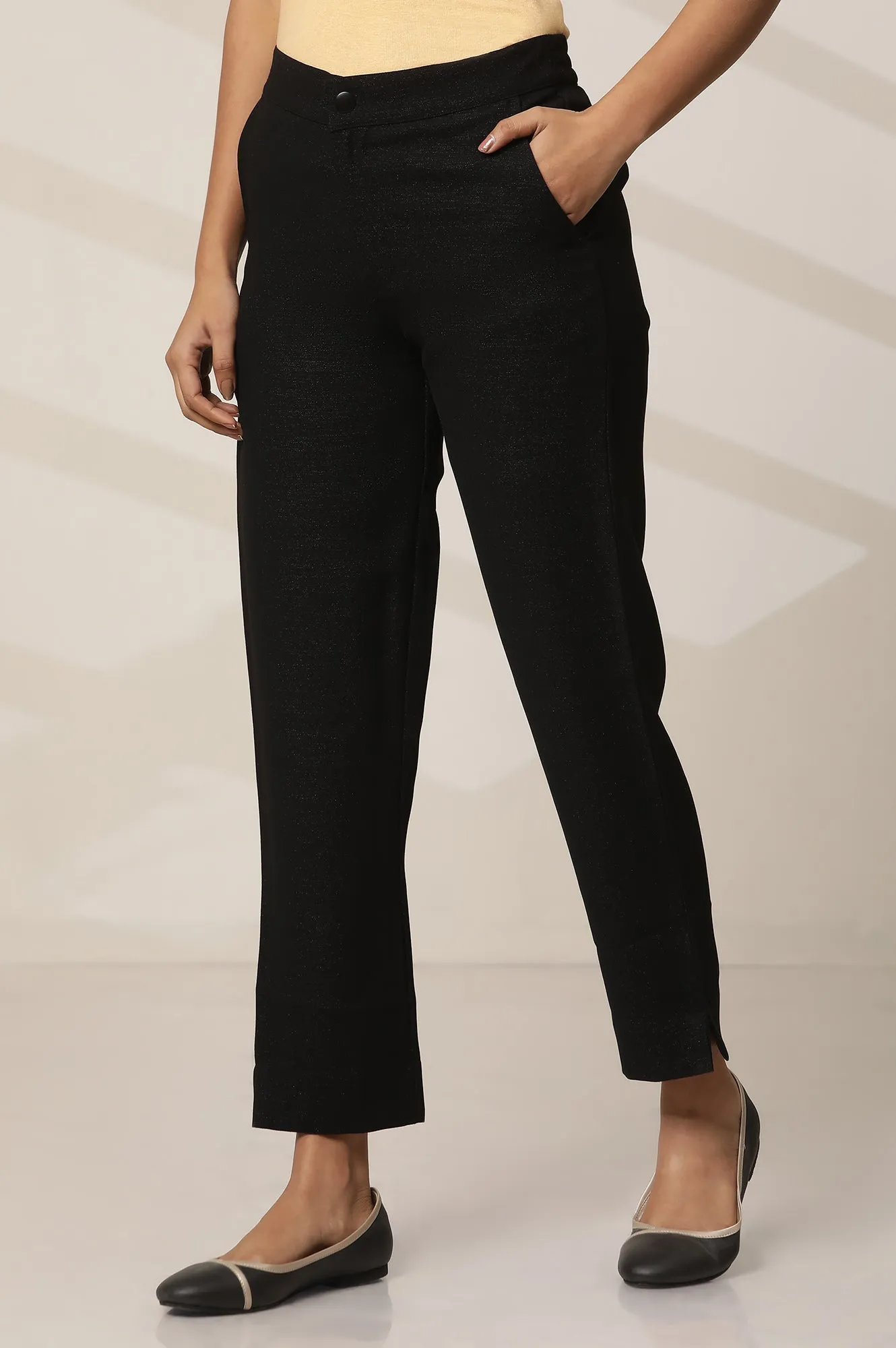 Black Slim Fit Trouser Pants