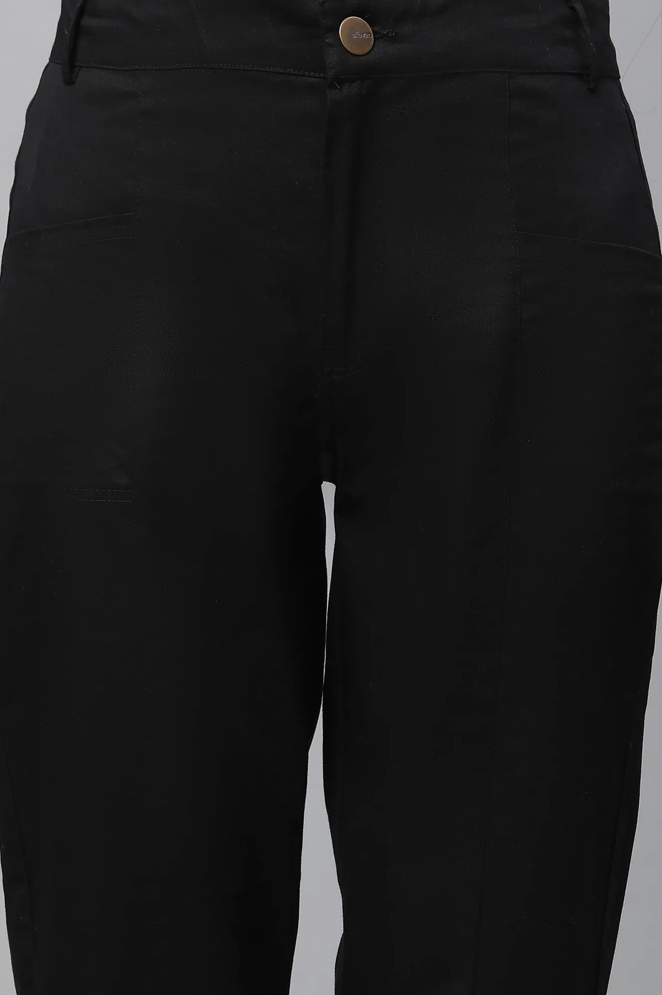 Black Slim Fit Trouser Pants