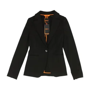 Black Solid Blazer