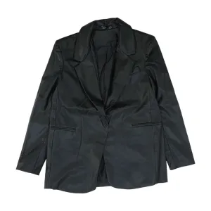 Black Solid Blazer