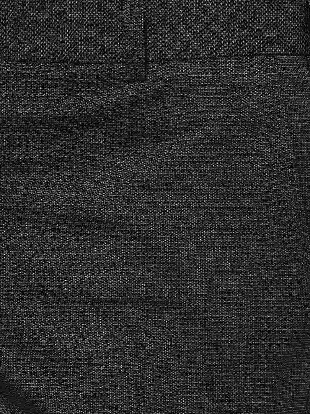 Black Solid Super Slim Fit Formal Trouser | JadeBlue