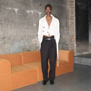 Black Wide-Leg Trousers