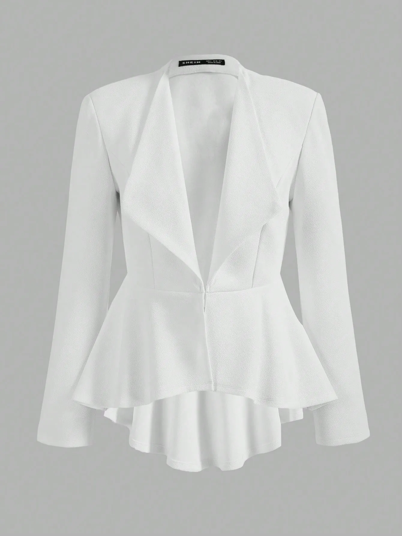 Blazer Clásico de Cuello Cascada