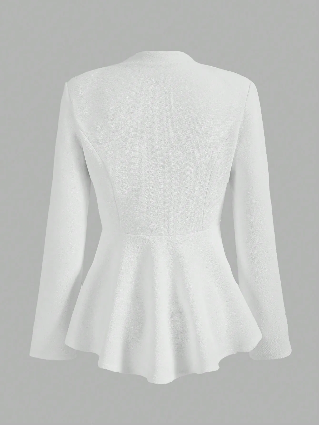 Blazer Clásico de Cuello Cascada