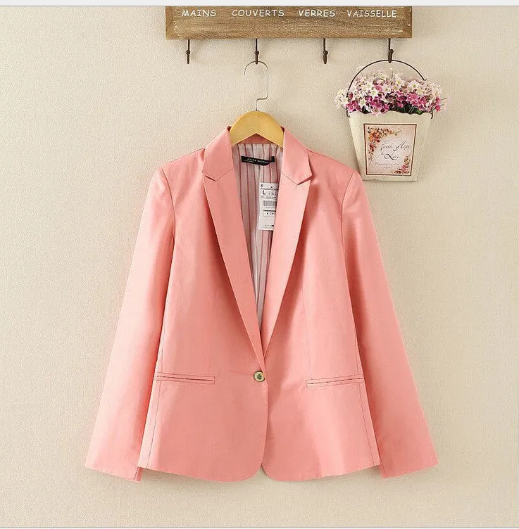 Blazer women suit blazer foldable brand jacket spandex with lining Vogue refresh blazers