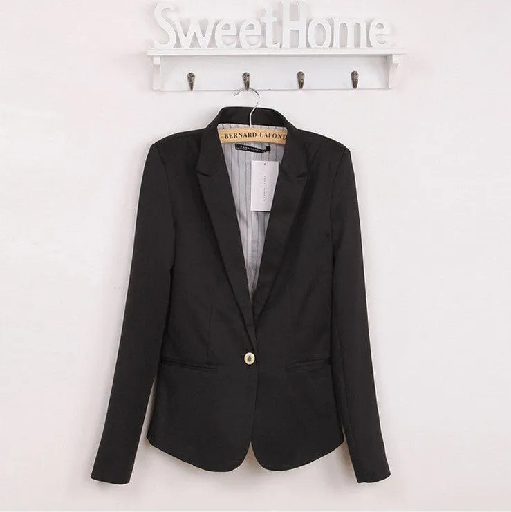 Blazer women suit blazer foldable brand jacket spandex with lining Vogue refresh blazers