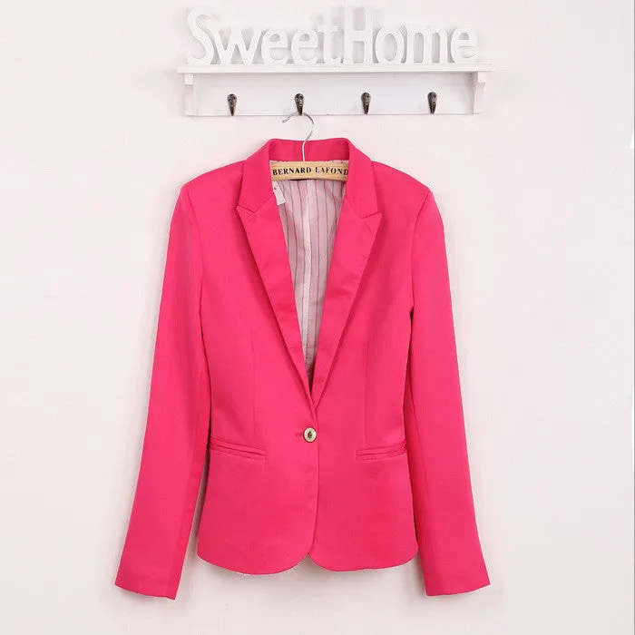 Blazer women suit blazer foldable brand jacket spandex with lining Vogue refresh blazers