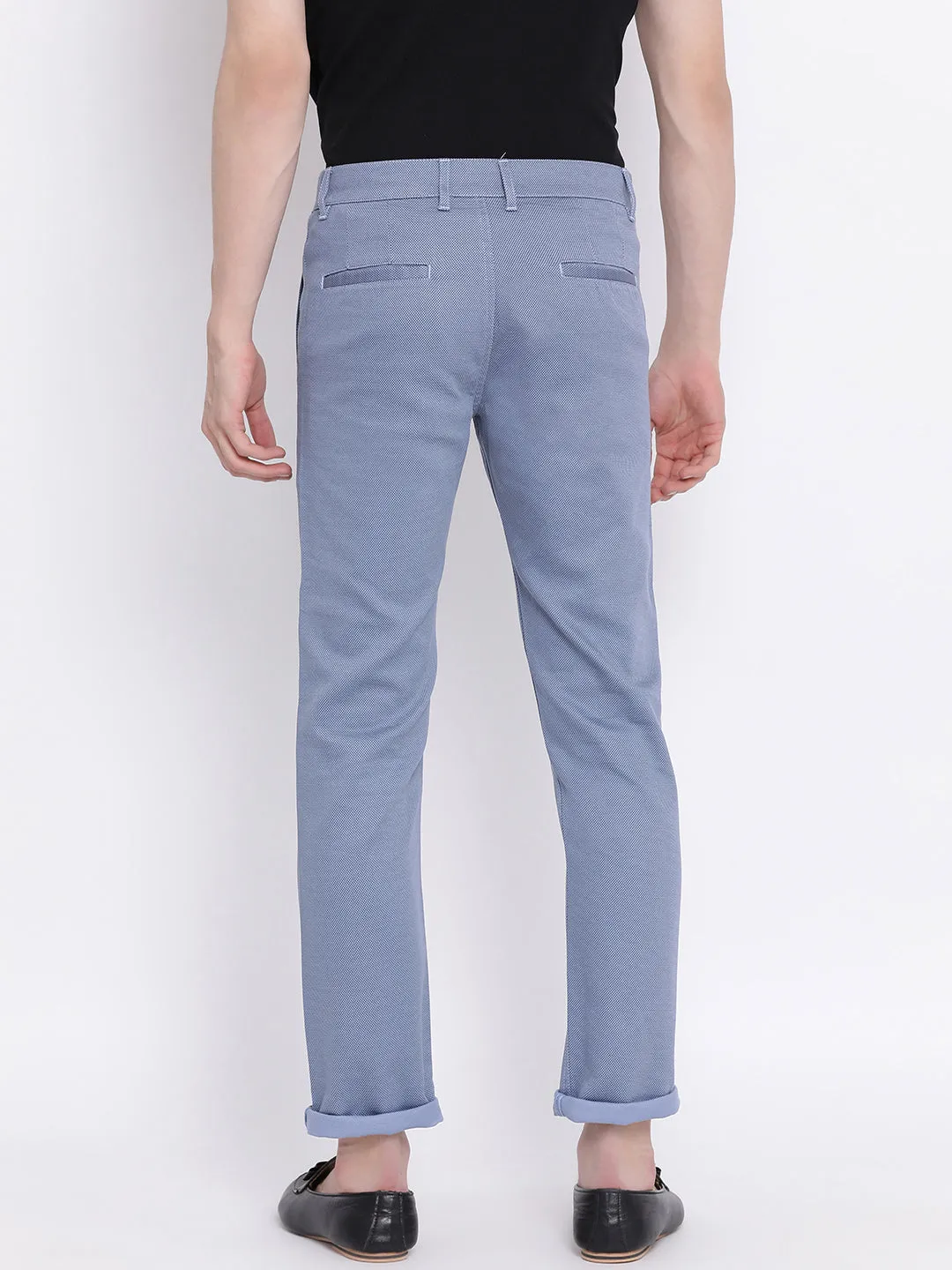 Blue Slim fit Trousers