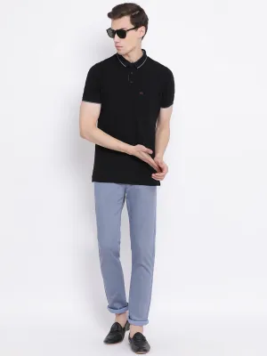 Blue Slim fit Trousers