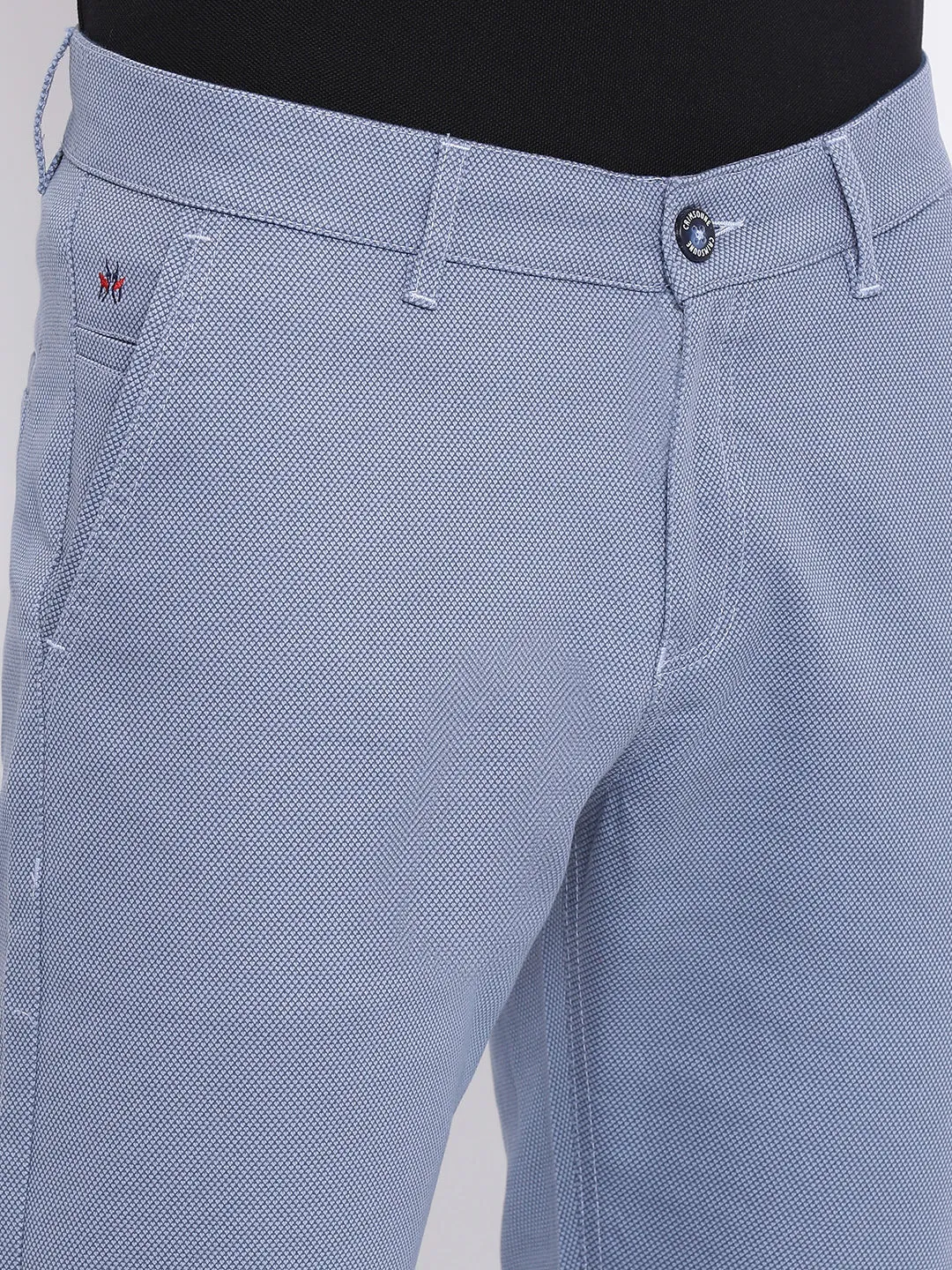 Blue Slim fit Trousers