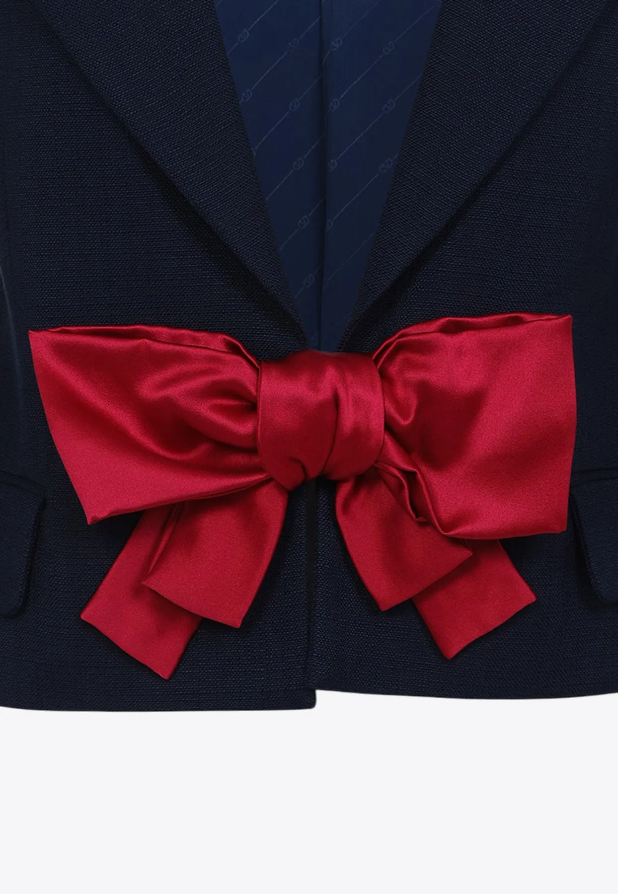 Bow-Embellished Jacket
