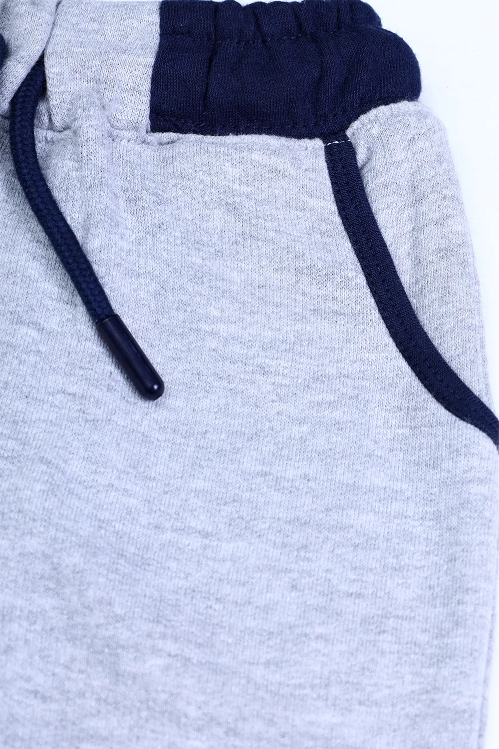 BOYS TROUSER - GREY HTR