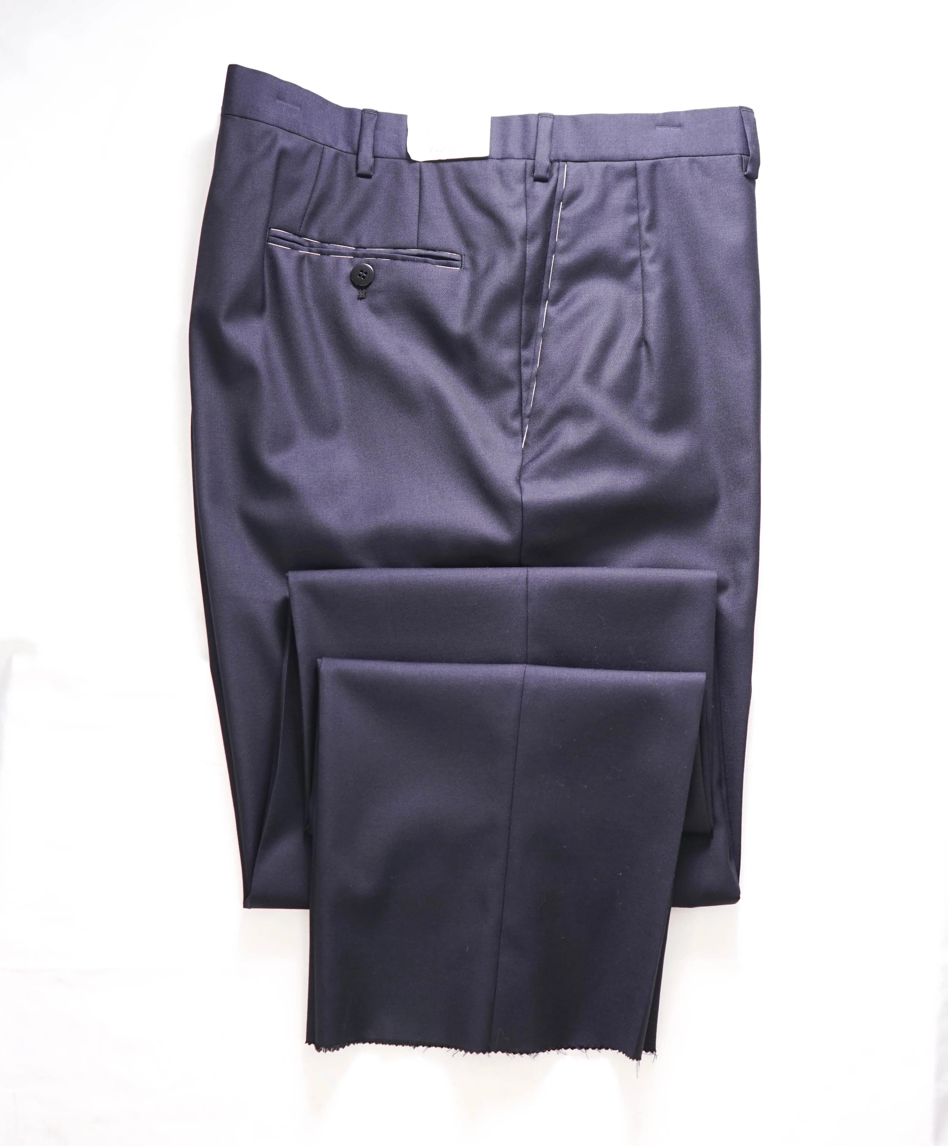 BRIONI - Super 150's SILK LINED "PHI" Navy Blue Dress Pants - 40W