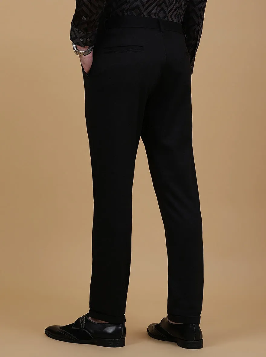 Brown Solid Slim Fit Club Wear Trouser | JB Studio