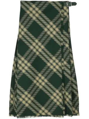 Burberry Green Skirt